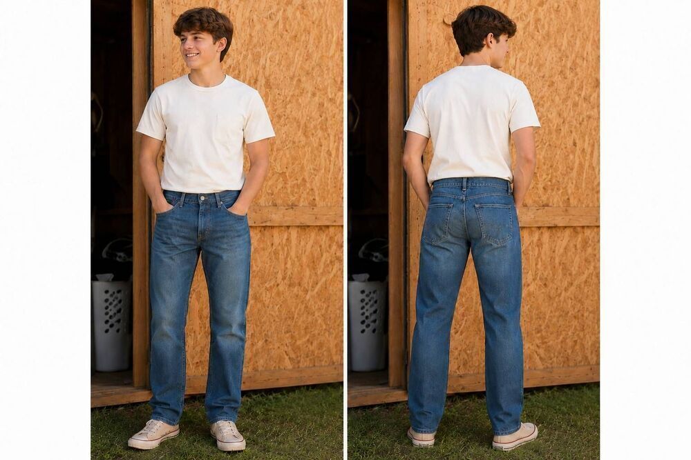 Denizen From Levi’s 236 Men’s Regular Fit Jeans 31x30 Dark Wash Flex NWT